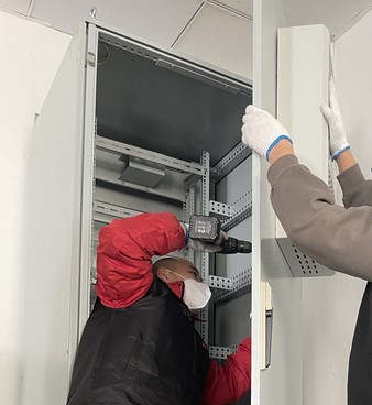 installation cooltechx cabinet air conditioner
